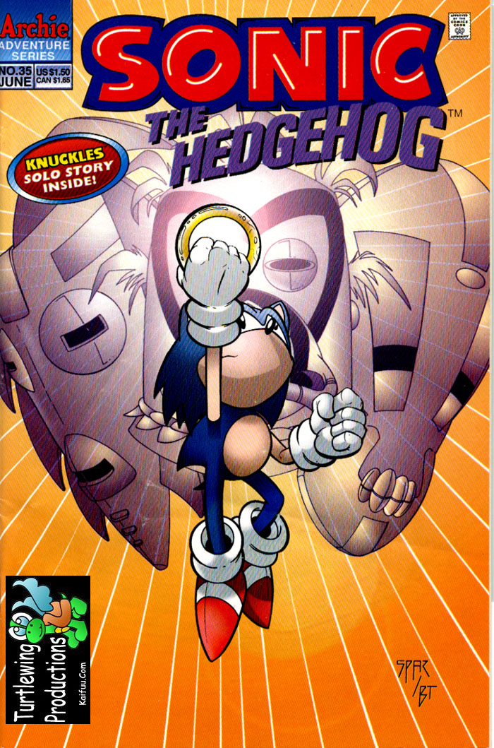 Sonic - Archie Adventure Series June 1996 Comic cover page